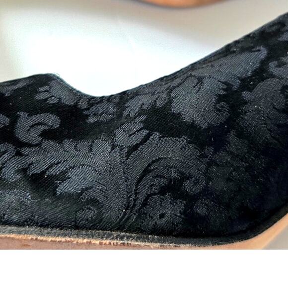 Ann Marino Black Jacquard Block Heel Pumps – Women’s 9.5M - Picture 8 of 10